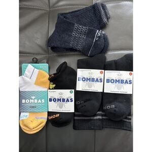 5 Pack Bombas Unisex Crew Socks Medium/Large